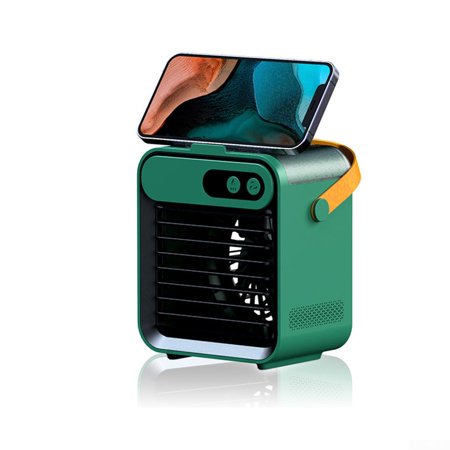 Climatiseur Portable, Mini Ventilateur Personnel de Climatiseur Refroidisseur d'Air Personnel de Bureau avec Humidificateur d'Air, 3 Modes de Vitesse, pour Pièce, Maison, Bureau, Voiture