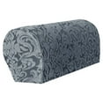 thumbnail image 2 of Jacquard Armrest Covers, 2PCS Stretch Armchair Soft Polyester Caps Non Slip Furniture Protector for Chair,Couch, 2 of 3