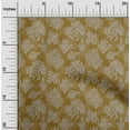 thumbnail image 2 of oneOone Polyester Spandex Dark Mustard Fabric Boho Decorative Leaf Fabric For Sewing Printed Craft Fabric By The Yard 56 Inch Wide, 2 of 4