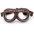 thumbnail image 1 of Vintage Aviator Style Motorcycle Goggles - Copper Clear Lens, 1 of 5