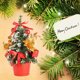 thumbnail image 4 of Decoración de árbol de Navidad Mini árbol artificial Decoración de regalo de Navidad familiar, 4 of 8