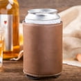 thumbnail image 7 of 10PCS Leather Can Cooler : Slim Beer Can Cooler Insulated, Reusable Drink Sleeves for Iced Drinks,Beer Cooler for Cans (Gray), 7 of 7
