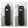 Slim Bathroom Storage Bathroom Stand,Black AOJEZOR