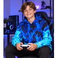 thumbnail image 4 of Aideaone Boys Hoodies 3D Graphic Sweatshirt Cool Lightweight Pullover Hoodie for Kids 6-16 Years, 4 of 7