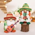 thumbnail image 5 of 2Pcs Cinco De Mayo Gnomes Plush Decorations Fiesta Sombrero Guitar Maracas Taco Tuesday Tomte Nisse Summer Mexican Decor Home Kitchen Pinata Tiered Tray Table Ornament Dia De Los Muertos Day, 5 of 8
