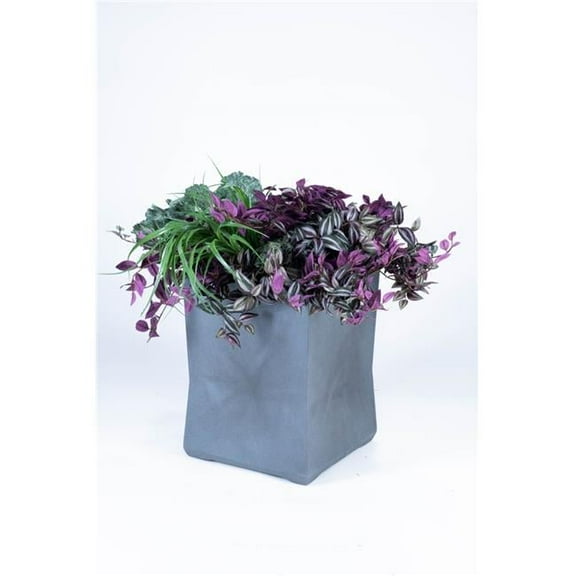 Commercial Zone 724266 15 x 15 x 20 in. Small Planter, Gunmetal Satin