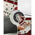 thumbnail image 3 of Christmas Dwarf Floor Door Mats Shag Carpet Vintage Linen,Non Slip Super Soft Xmas Gnome Bath Rugs,Red Black Buffalo Plaid Shaggy Fuzzy Area Rug for Kitchen/Bathroom/Bedroom/Living Room Decor 18×30in, 3 of 6