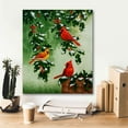 thumbnail image 5 of Epic Graffiti 'Cardinals Hollies with Snow' by Crista Forest, Canvas Wall Art, 20"x24", 5 of 8