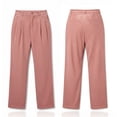 thumbnail image 4 of Gubotare Baggy Joggers for Women Yoga Pants Women Wide Leg Pants with Pockets High Waist Stretch Dress Casual Sweatpants (Watermelon Red,M), 4 of 7