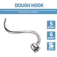 thumbnail image 6 of Stainless Steel Spiral Dough Hook Compatible with KitchenAid 5-6QT Mixer,Bowl Lift Stand Mixer Accessory,Effectively Kneads Bread,Pizza,Pasta and Biscuits,Dishwasher, 6 of 8
