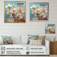 thumbnail image 4 of Designart "Euphoric Blue Orchid Abstraction I" Orchids Wall Art Living Room, 4 of 7