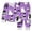 czb# D-Purple212, variant on CUZIBR Girls Halloween Pajamas Sets Cute Bat Moon Print Crew Neck Long Sleeve Top Trousers Two Piece Outfit For Toddler Kids Party Loungewear For Ages 2 To 10 Years,D-Purple,8-9 Years