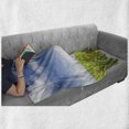 thumbnail image 6 of Plant Soft Flannel Fleece Throw Blanket, Cultivated Farm Paddy Rice Field Agriculture Food Eastern Countryside, Cozy Plush for Indoor and Outdoor Use, 50" x 70", Sky Blue Apple Green, by Ambesonne, 6 of 6