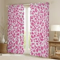 thumbnail image 2 of Feelyou Pink Cheetah Print Blackout Curtains Set of 2 (52x84 Each), Glitter Sequin Diamond Window Curtains, Teens Adult Kid Curtains and Drapes, Blackout Curtains Room Decor, 2 of 6