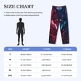 thumbnail image 4 of Picia Cool Wolf Head Mens Soft Woven Cotton Elastic Waistband Sleep Pajama Pant Lounge Sleep Pant With Pockets And Drawstring-Small, 4 of 9