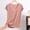 Pink, variant on YHAJDS Womens Pajama Tops Stripe Round Neck Sleeveless Loose Summer Casual Sleepwear Shirt