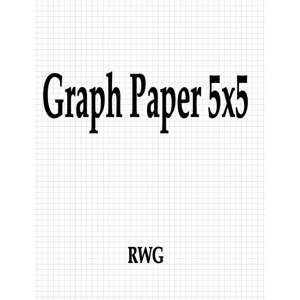 Graph Paper 5x5 150 Pages 8.5 X 11 (Paperback)