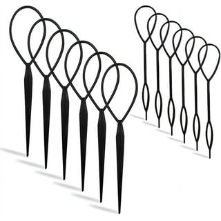 hair twister topsy tail hair tool hair braiding tools hair loop styling tool  hair pull through tool topsy turvy hair tool Lazy curler accessories  7-Piece Set Quick hair styling tool 