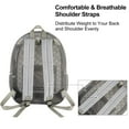 thumbnail image 4 of Heavy Duty Mesh Backpack, See Through College Student Backpack with Padded Shoulder Straps for Commuting, Swimming, Travel, Beach, Outdoor Sports，grey, 4 of 4