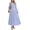 Light Blue, variant on BTFBM Spring Dresses for Women 2026 Casual Long Sleeve V Neck Elastic Waist Lightweight Maxi Wedding Guest Dress Pockets