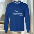 thumbnail image 5 of RYDCOT Men's Letter Graphic Tees Long Sleeve Shirts for Men Y2K Crew Neck T-Shirt Oversized Tops Streetwear Blue, 5 of 5