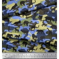 thumbnail image 3 of Soimoi Poly Georgette Fabric Animals & Camouflage Fabric Prints by Yard 42 Inch Wide, 3 of 3