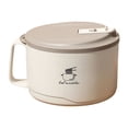 thumbnail image 1 of Stainless Noodle Box 1100Ml Cooker Bowl with Lid and Handle Filterable Design Grade Stainless Cover Lightweight Portable | Instant Noodle Soup Container Dinnerware Set,Tableware,Cutlery Set,Ceramic P, 1 of 9