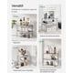 thumbnail image 5 of SONGMICS Especiero, Estante para Especias, Organizador para Armarios, para Mostradores, Elevador de Estantes, Apilable, Ampliable, Juego de 2 Estantes Metálicos para Cocina, Plata, 5 of 6