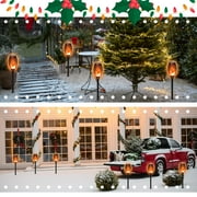 Flickering Flame Solar Lights Outdoor, 4 Pack Solar Torch Lights for Outside, Solar Garden Stake Lights LED Waterproof for Outdoor Decor Yard Patio Pathway Landscape Christma H-alloween
