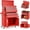 Red, variant on 2-IN-1 Tool Chest & Cabinet, Large Capacity 8-Drawer Rolling Tool Box Organizer with Wheels Lockable, Red