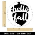 thumbnail image 2 of Hello Fall Acorn Self-Inking Rubber Stamp Ink Stamper - Pink Ink - Medium 1 Inch, 2 of 7