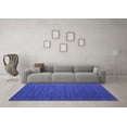 thumbnail image 3 of Ahgly Company Machine Washable Indoor Rectangle Abstract Blue Contemporary Area Rugs, 4' x 6', 3 of 4