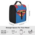 thumbnail image 2 of Super-man Lunch Bag Insulated Portable Lunch Box Cooler Bag for School/Picnic/Beach/Hiking Work, 2 of 7