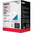 thumbnail image 2 of Satco 6 Watt, LED, Non-Dimmable Light Bulb, Daylight (5000K) E39/Mogul Base, 2 of 5