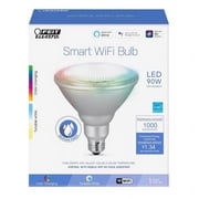 Feit Electric Smart LED 11.1W (90W Equiv) Color Changing & Tunable White Bulb, PAR38, E26, Dimmable