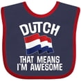 thumbnail image 3 of Inktastic Dutch Pride Netherlands Flag Boys or Girls Baby Bib, 3 of 4