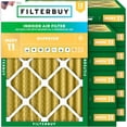 thumbnail image 1 of Filterbuy 13x20x4 MERV 11 (MPR 1200) Allergen Defense, Pleated HVAC AC Furnace Air Filters (12-Pack), 1 of 8