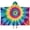 Colorful Tie Dye-1, variant on Colorful Tie Dye Mandala Pattern Hooded Bath Towel,50"x30" for Ages 3 To 12 Kids, Quick Dry Lightweight Soft Microfiber Hood Beach Towel Cover Up for Kids