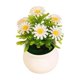 thumbnail image 2 of MTBLYS Arreglo floral artificial con maceta de 7 cabezas, de plástico, para decoración de mesa en el hogar, la oficina o bodas. Planta decorativa en maceta, centro de mesa para escritorio., 2 of 6