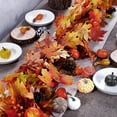 thumbnail image 6 of 3 Pack Fall Maple Leaf Garland 6Ft/Piece Artificial Autumn Maple Leaves Hanging Foliage for Home Indoor Outdoor Fireplace Wedding Thanksgiving Party Decor, 6 of 7