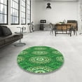 thumbnail image 3 of Ahgly Company Indoor Rectangle Patterned Stoplight Go Green Area Rugs, 4' x 6', 3 of 6
