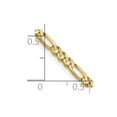 thumbnail image 2 of 14k Yellow Gold Lobster Claw Closure 2.75mm Flat Figaro Chain Necklace 24 Inch Chain Necklace for Women and Men, 2 of 2