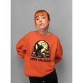 thumbnail image 2 of Cappy Halloween Graphic Graphic - Women's Sweatshirt, 2 of 4