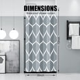 thumbnail image 4 of Grey Blue Stall Half 36 x 72 Inch Cloth Shower Curtain, Waterproof Design and Polyester, Quick-Drying, Heavy Duty Small Shower Curtains Set for Bathroom,Durable and Washable with 8 Metal Hooks, 4 of 5