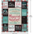thumbnail image 6 of Christmas Physician Assistant Gifts for Women, Gifts for A Physician Assistant, PA Gifts for Women, PA Appreciation Gifts, White Coat Ceremony Gifts for PA Sthdent Throw Blanket 50x60, 6 of 6