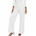 thumbnail image 5 of Women's Straight Leg Yoga Pants, High Waisted Stretchy Versatile Summer Business Casual Trousers with Pockets, 5 of 6