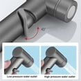 thumbnail image 4 of Hand Bidet Spray Set with Adjustable Pressure Control Valve, Dual Water Outlets for Bathroom and Diaper Cleaning, Gray, 4 of 5