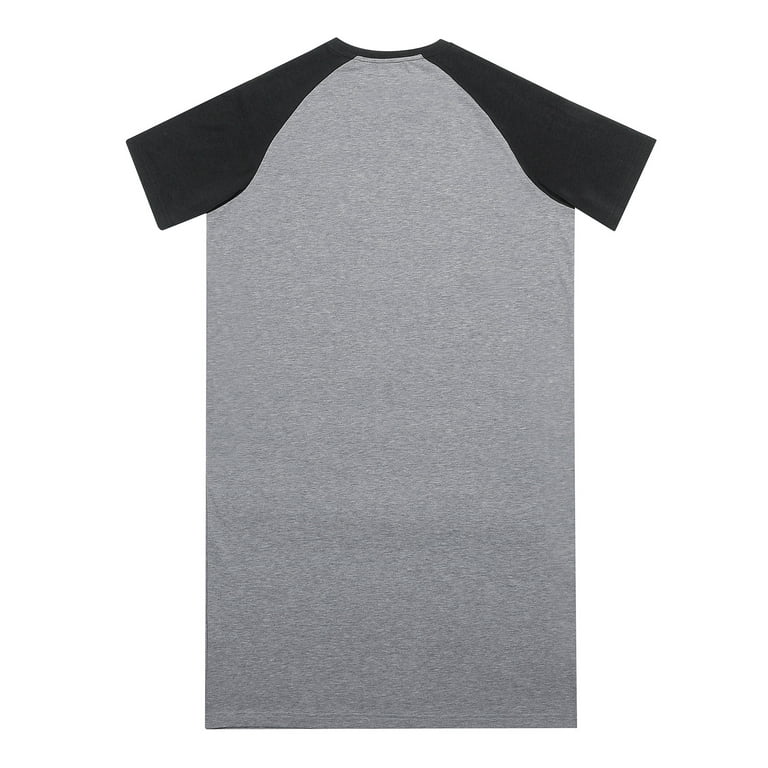 Men s Nightshirt for Sleeping Nightwear Soft Comfy Nightgown Short Sleeve Sleepwear Long Night Shirts Comfy Nightgown Loose Sleep Shirt Pajama Shirts Sleep Shirts Walmart
