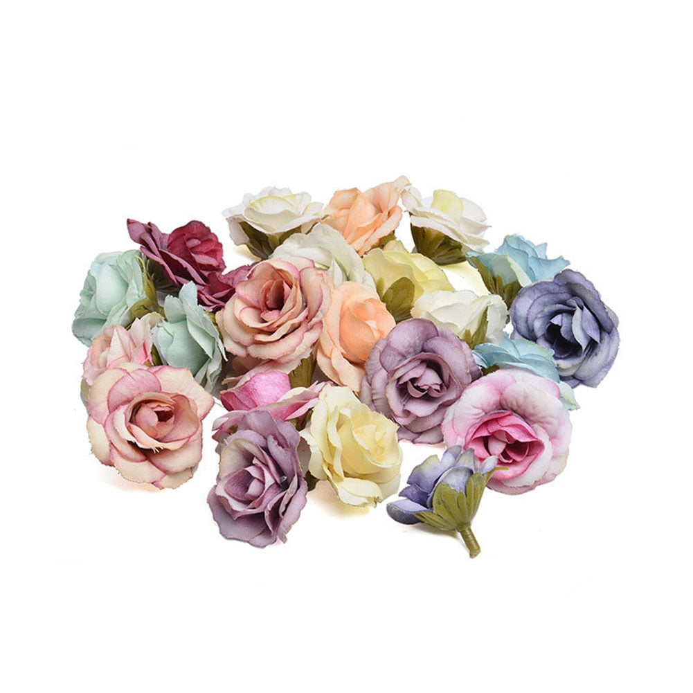 Details about   Decor Silk Artificial Flowers Rose Flower Head DIY Wedding Decor Fake Bouquet