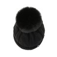 thumbnail image 1 of Minnieouse Gorro de punto de invierno, orejeras gruesas y cálidas, gorros con bola para el pelo, turbante para hombres y mujeres, gorro para esquiar Sombreros Negro Minnieouse AP012831-05, 1 of 6